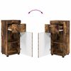 vidaXL Bathroom Furniture Set TULUM Smoked Oak Engineered Wood