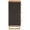 vidaXL Side Cabinet Brown and Black 40x33.5x75 cm Solid Wood Mango