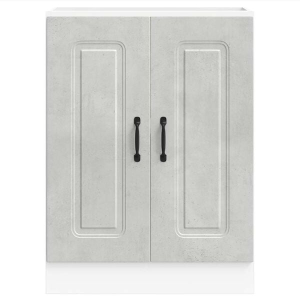 vidaXL Sink Base Cabinet Kalmar Concrete Grey 60x46x81.5 cm Engineered Wood