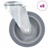 vidaXL 8 pcs Bolt Hole Swivel Casters 100 mm