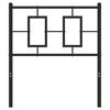 vidaXL Metal Replace Headboard Black 75 cm