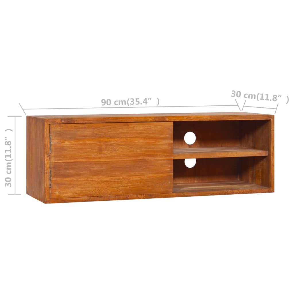 Wooden wall cheap mount tv stand