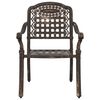 vidaXL Garden Chair 2 pcs Bronze 55 x 56.5 x 91cm Aluminium
