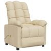 vidaXL Massage Chair Cream Fabric