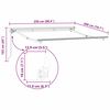 vidaXL Awning Frame White 2.5 x 2 m Powder-coated steel and aluminium