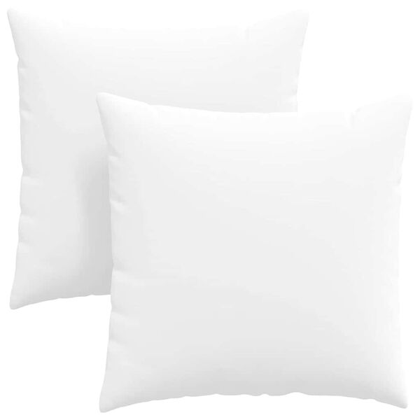 vidaXL Sofa Pillows 2 pcs White 60 x 60 cm Fabric