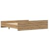 vidaXL Bed Frame Artisan Oak 203 x 203 x 50 cm Engineered Wood