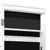 vidaXL Mirror Jewellery Cabinet with LED Lights Wall Mounted White