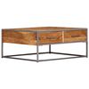 vidaXL Coffee Table 75x75x35 cm Solid Acacia Wood