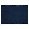 vidaXL Faux Rabbit Fur Blanket Marine Blue 150 x 220 cm Polyester