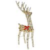 vidaXL 3D Reindeer with 140 LEDs Warm white 70 x 41 x 128 cm Rattan