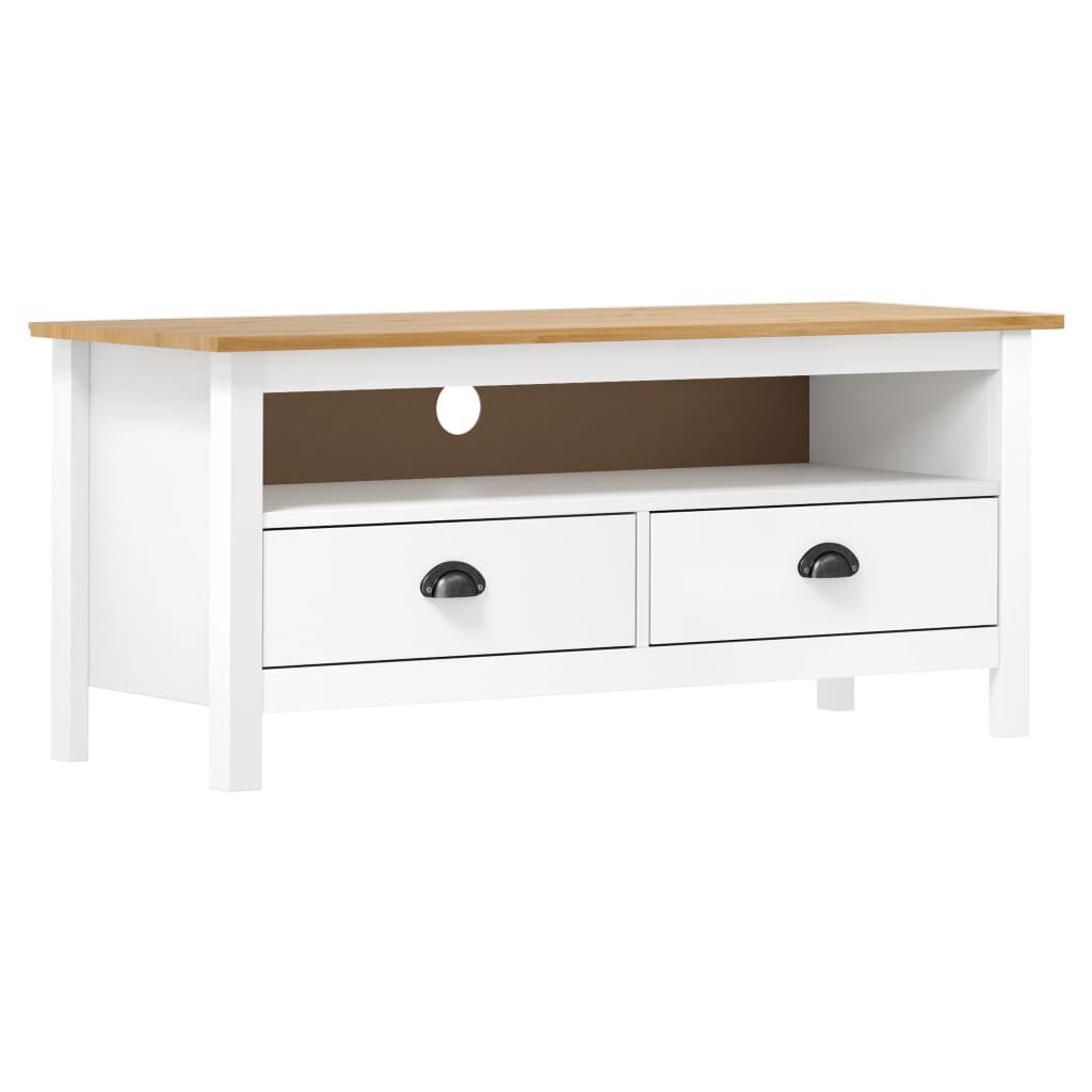 Tv stand 2025 brown and white