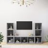 vidaXL | TV Cabinet | 3 pcs 37 x 35 x 107.5 cm