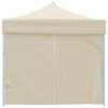 vidaXL Folding Pop-up Party Tent with 8 Sidewalls 870x291x315 cm Cream
