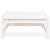 vidaXL Garden Footstool 70x70x30 cm White Solid Wood Pine