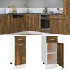 vidaXL Drawer Bottom Cabinet Lyon Smoked Oak 30x46x81.5 cm Engineered Wood