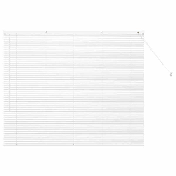 vidaXL Window Blind with Curtains Manual White Aluminium