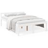 vidaXL Senior Bed without Mattress White 140x190cm Solid Wood Pine