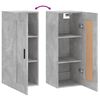 vidaXL Wall Mounted Cabinet Concrete Grey 34.5x34x90 cm Engineered Wood
