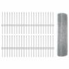 vidaXL Fence with Post Silver 0.4 x 100 m Steel