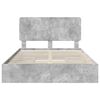 vidaXL Storage Bed Concrete Grey 150 x 200 cm Engineered Wood
