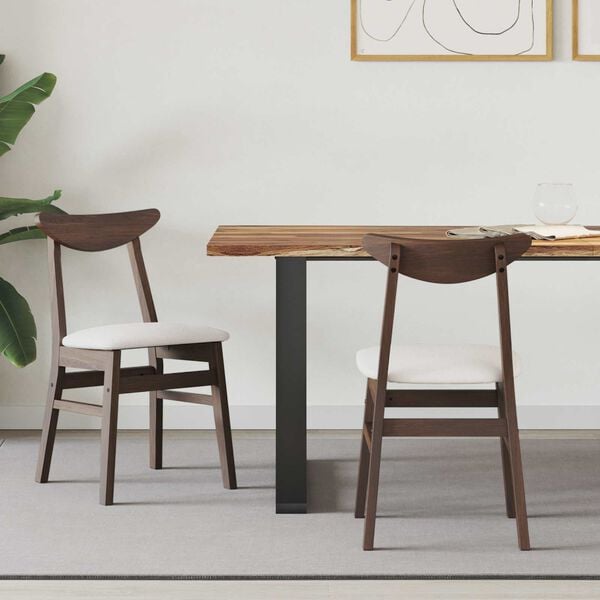 vidaXL Dining Chairs 2 pcs Light Brown 42 x 47.5 x 81 cm