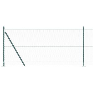 vidaXL Welded Wire Fence with Concrete Base 100 x 1 m (W x H)
