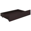 vidaXL Bed Frame without Mattress Dark Brown 100x200 cm Solid Wood