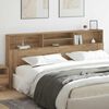 vidaXL Headboard Cabinet with Shelf Artisan Oak 220 x 19 x 101.5 cm