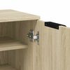 vidaXL Shoe Cabinet Sonoma Oak 59x35x100.5 cm Engineered Wood