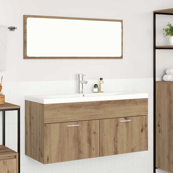 vidaXL Bathroom Cabinet Artisan Oak 100 x 38.5 x 46 cm Engineered Wood