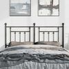 vidaXL Metal Replace Headboard Black 135 cm