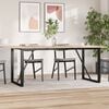 vidaXL Dining Table Legs O-Frame 160x80x73 cm Steel
