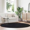 vidaXL Shaggy Rug High Pile NAVARRA Black 200x200 cm Polyester