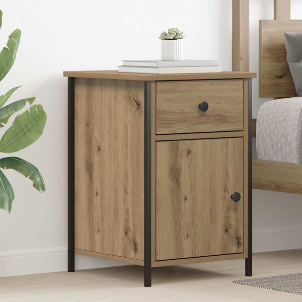 vidaXL Bedside Cabinet Artisan Oak 40 x 42 x 60 cm Engineered Wood