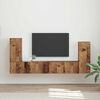 vidaXL TV Cabinet Set 4 pcs Old Wood Engineered Wood