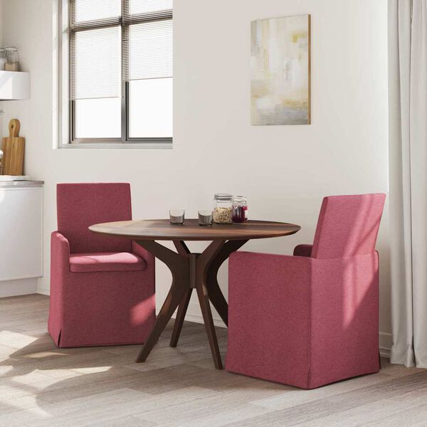vidaXL Dining Chairs 2 pcs Wine red 57 x 67 x 95 cm Fabric