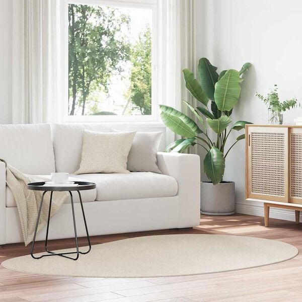 vidaXL Area Rugs HUARTE Beige 140 x 200 cm Polyester