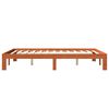 vidaXL Bed Frame without Mattress Wax Brown 135x190 cm Double Solid Wood Pine