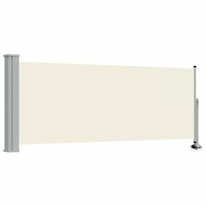 vidaXL Patio Retractable Side Awning 100 x 300 cm Cream