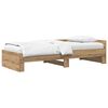 vidaXL Bed Frame with Headboard Artisan Oak 80 x 200 cm