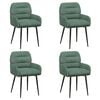 vidaXL Dining Chairs 4 pcs Velvet Sea Green 59 x 59.5 x 90 cm