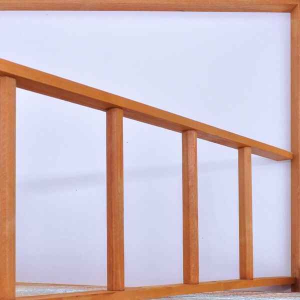 vidaXL Outdoor Large Bird Cage Small Animal House 2 Doors Wood