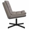vidaXL Swivel Chair Taupe 63 x 75 x 76 cm Fabric