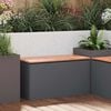 vidaXL Garden Bench Anthracite 80 x 40 x43 cm Steel
