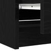 vidaXL TV Cabinet Black 60x35x54 cm Engineered Wood