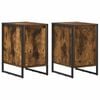 vidaXL Bedside Table 2 pcs Smoked Oak 39.5 x 30 x 50 cm