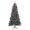 vidaXL Artificial Christmas Tree with 300 LEDs with Stand Green 240 cm