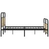 vidaXL Metal Bed Frame without Mattress Sonoma Oak 150x200 cm King Size