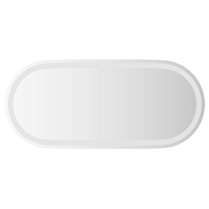 vidaXL LED Bathroom Mirror Transparent 80 x 35 cm Tempered Glass